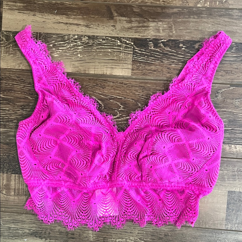 Cosabella Vibrant Pink Lace Bralette